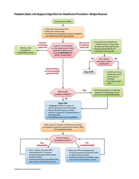 Image result for AHA Pediatric BLS Algorithm