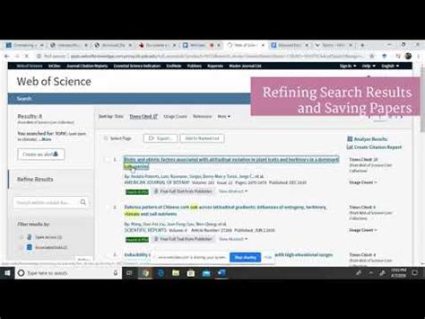 Image result for Web of Science Tutorial 2025