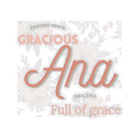 Ana Sticker, Sticker for Name Ana, With Name Meaning - Etsy