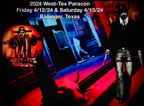 West Tex Paracon 2024, Old Town Old Times, Ballinger, 12 April to 13 ...
