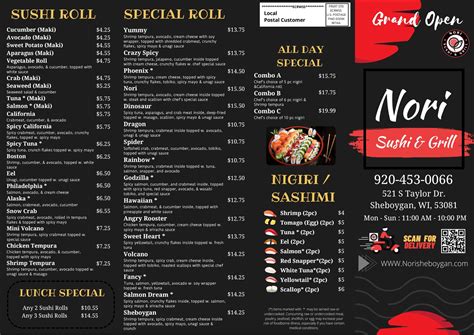 Nori - Japanese Restaurant | Online Order | Sheboygan | WI