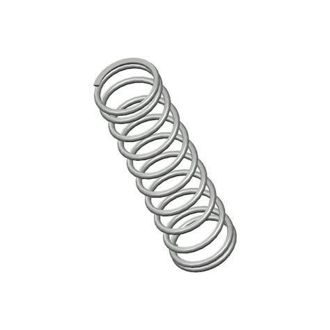 Zoro Approved Supplier Compression Spring, O=1.225, L= 4.50, W= .112 ...