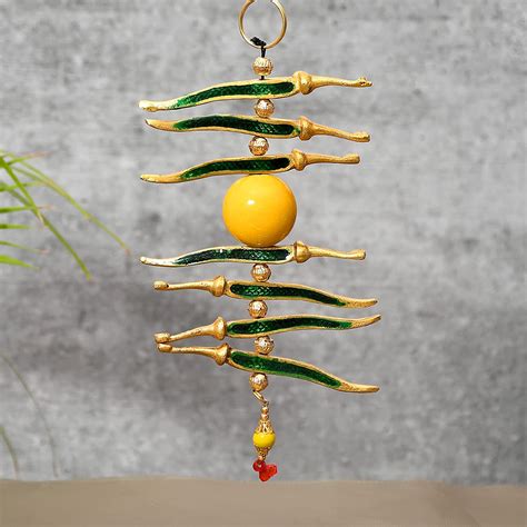 Buy Craft Junction Metal Door Hanging Nimbu Mirchi Buri Nazar Battu ...