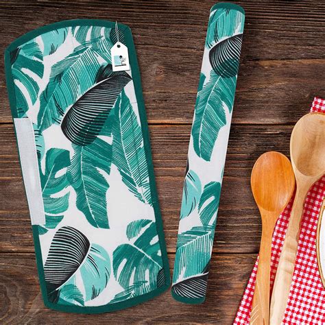 DECOTREE Multipurpose Cotton Fridge/Refrigerator Handle Cover Set of 2 ...