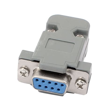 Generic DB9 9 Pins 2 Rows Female Converter Connector Adapter w Plastic ...