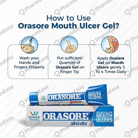 Orasore Tube Of 10gm Mouth Ulcers Gel: Uses, Side Effects, Price ...
