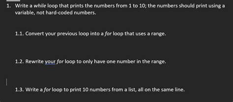 Write a Programm to Print 1To10 Number Using Loop 的图像结果