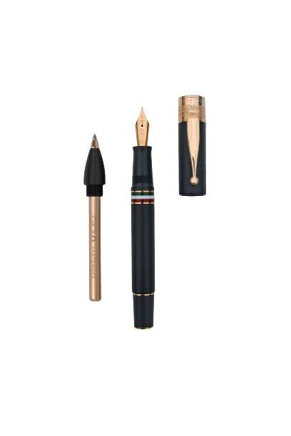 Gioia | Fountain Pen & Rollerball Pen | Partenope | Sand Black RGT ...