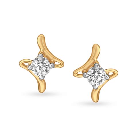 Slender Ribbon Inspired Diamond Pendant and Earrings Set