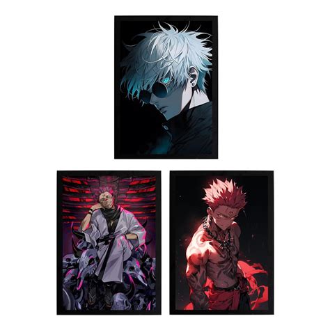 Khushi kart Posters of jujutsu kaisen, satoru gojo, sukunawith Frame ...