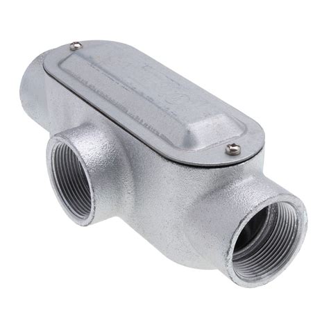 Type T Rigid Conduit Body with Cover and Gasket 1-1/2", Malleable Iron ...