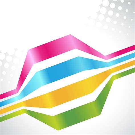 Vektor bunte linien auf weißem hintergrund | Kostenlose Vektor