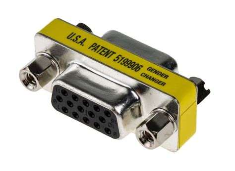 RS PRO | RS PRO D Sub Adapter Female 15 Way D-Sub to Female 15 Way D ...