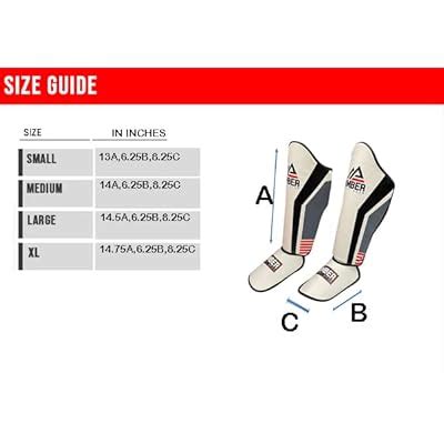Amber Gladiator Muay Thai Shin and Instep Guards | Ubuy India