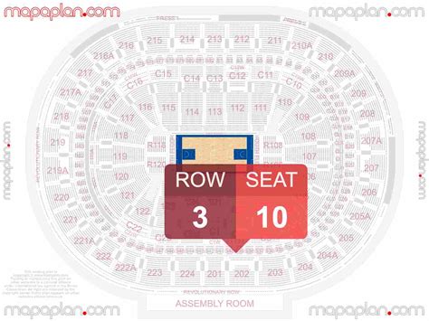 Wells Fargo Center seat & row numbers detailed seating chart ...