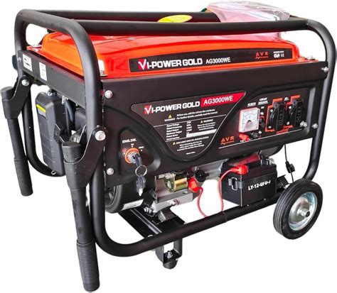 VI POWER GOLD HEAVY DUTY 3000 WATTS POWERED SELF START GENERATOR ...