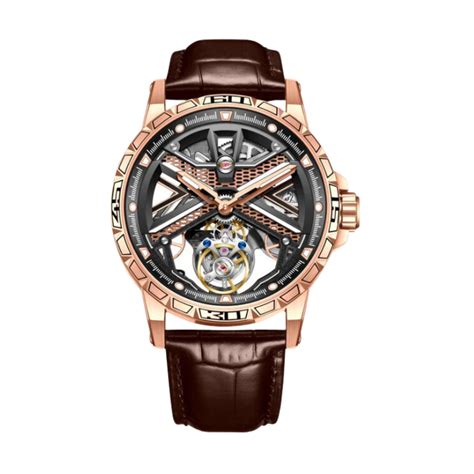 Aesop Original Tourbillon Skeleton Dial Manual Winding Mechanical Wris ...