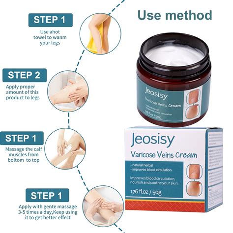 Buy jeosisy Varicose Veins Cream,Varicose Vein Soothing Leg Cream ...
