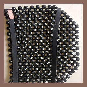Q1 Beads Acupuncture Design Wooden Beads Bike Seat Cover Cushion Releif ...