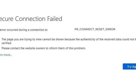 12 Korjausta PR_CONNECT_RESET_ERROR:lle Mozilla Firefoxissa - 4pmtech ...