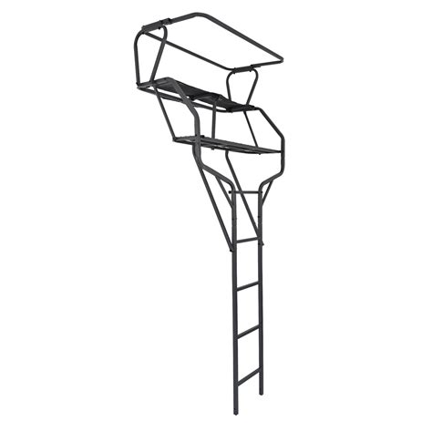 HECASA 18' 2-Man Tree Stand, Elevated Hunting Ladder Seat, Steel, 500 ...