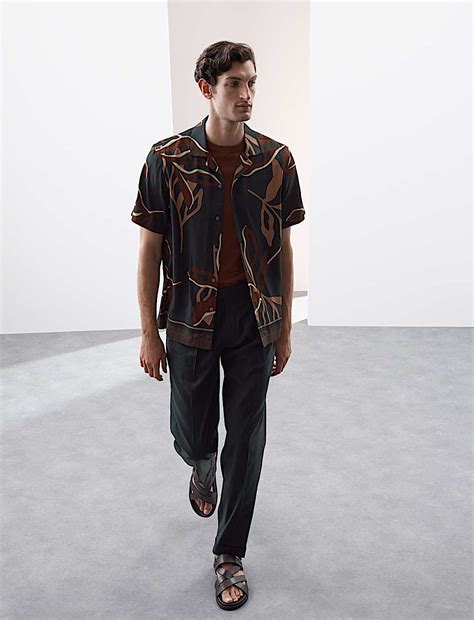 Buy Regular Fit Floral Shirt at Marks & Spencer