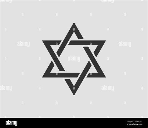 Jewish Star of David icon. Vector six pointed stars symbol Stock Vector ...