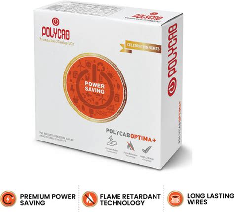 Polycab Optima Plus 0.75 sq/mm Red 90 m Wire Price in India - Buy ...