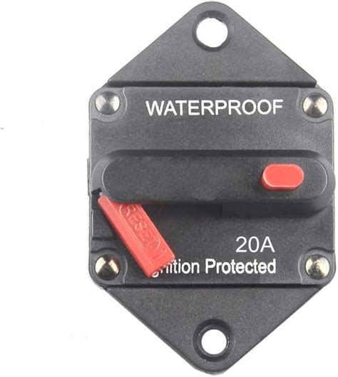 Buy wohhom Hi-Amp 20Amp Circuit Breaker 12V-32V DC Waterproof, 10-300A ...