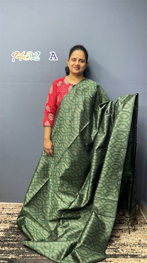 Semi Silk Sarees with GEOMETRIC WEAVING design 9432 – Poothurans Apparels