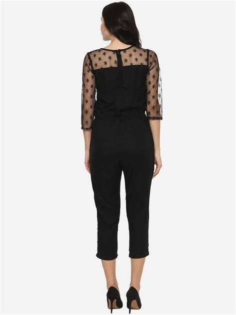 Women's Black Star Lace Jumpsuit – Stylestone