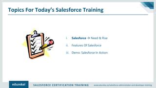 Image result for Edureka Salesforce Tutorial