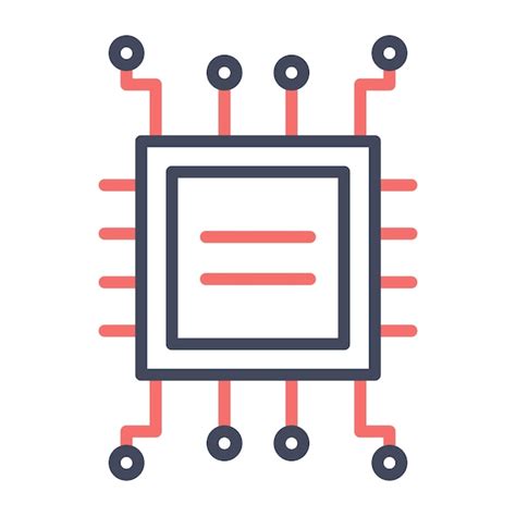 Estilo de ilustração vetorial de circuitos elétricos | Vetor Premium