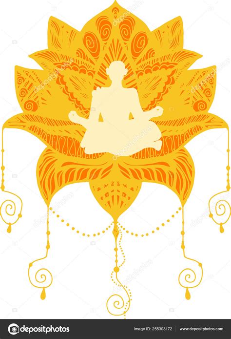 Person sitting in lotus pose, meditating Stock Vector by ©barsrsind ...