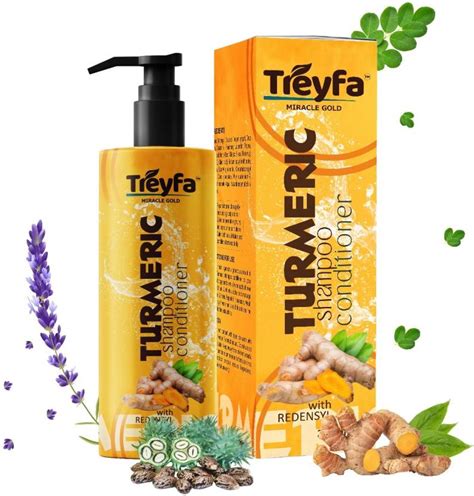 TREYFA Turmeric shampoo conditioner for hair growth & hair fall control ...