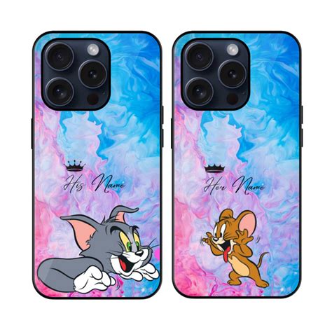 Cute Tom & Jerry Couple Glossy Case – Jesty India
