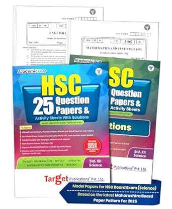 Std 12 25 Question Papers & Activity Sheet with Solutions | Science ...