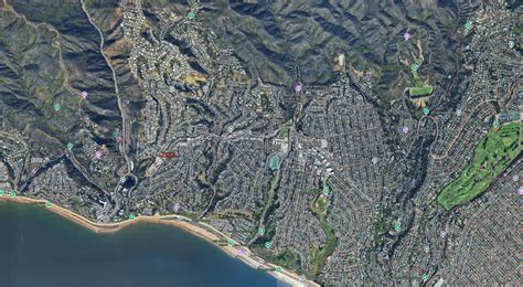 Palisades Map in Los Angeles - Guide of the World