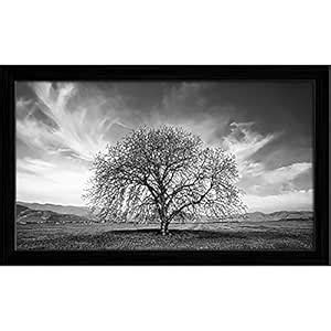 ArtzFolio Abstract Tree Tabletop Painting Black Frame 13 x 8 inch (33 x ...