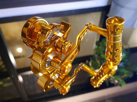PE2 #Red/Gold 在庫有 JM Monster game High speed High Gear Reel #1:6.6 ...