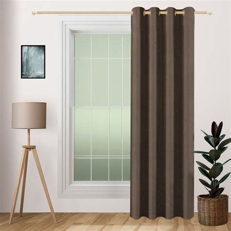 Buy SWAYAM 1Pc Blackout Door Curtain - Brown from Swayam at just INR 2119.0