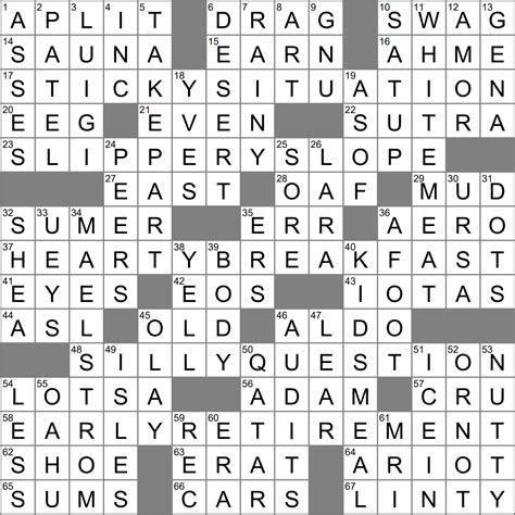 College-level HS English course crossword clue Archives - LAXCrossword.com