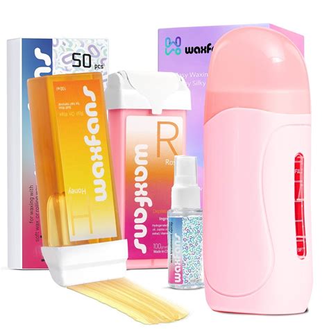 stusgo Pink Wax Melt Warmer Kit for Women Men Hair Removal,Waxing Kit ...