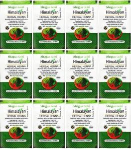 SHAGUN GOLD Pack Of 12 Himalayan Black hair color For hair coloring 240 ...