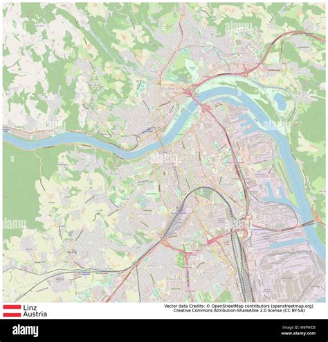 Map of linz Cut Out Stock Images & Pictures - Alamy