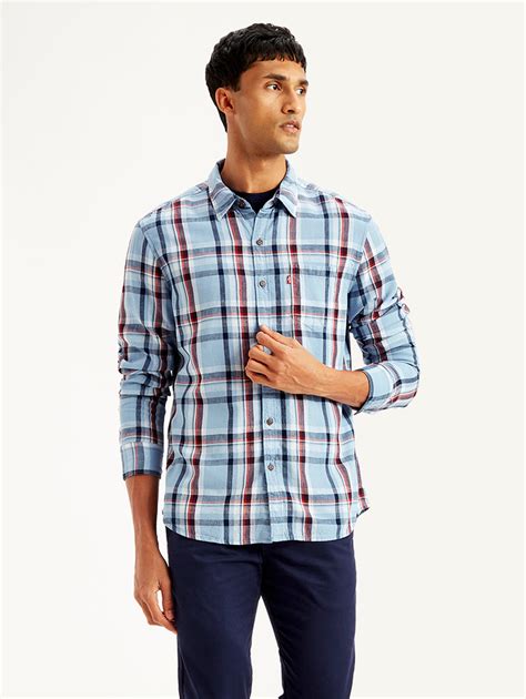Men's Plaid Slim Fit Shirt – Levis India Store