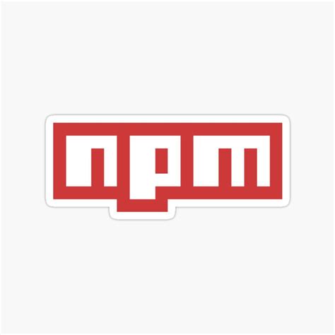 Buy NPM logo sticker Online at Best Prices in India - Sticker Press
