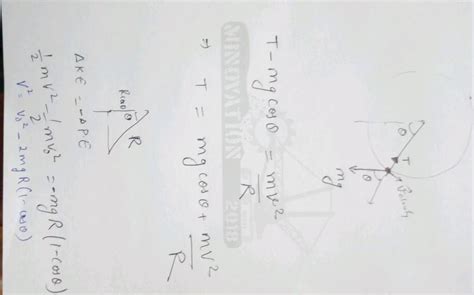 A small body tied to one end of the string is whirled in a vertical ...