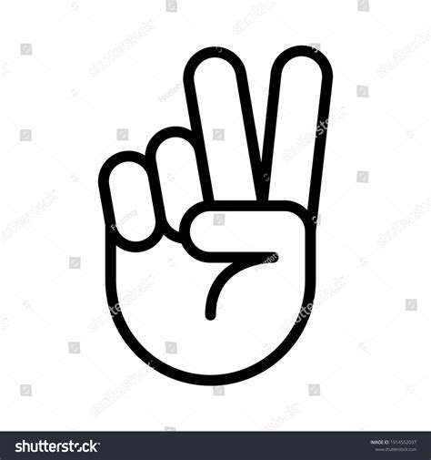 Peace Sign Fingers Clipart