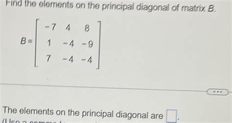 Image result for What Is Principal Diagonal Matrix